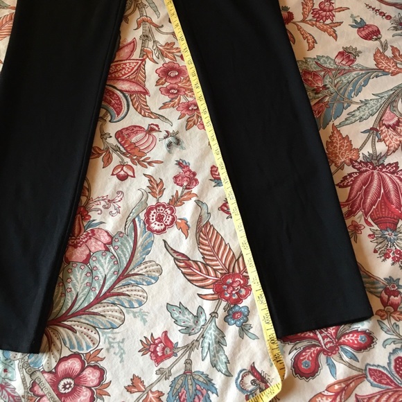 INC, Black Skinny Pants w/Leather Pocket & Waist Detail Size 8, 30”Inseam - Picture 8 of 11